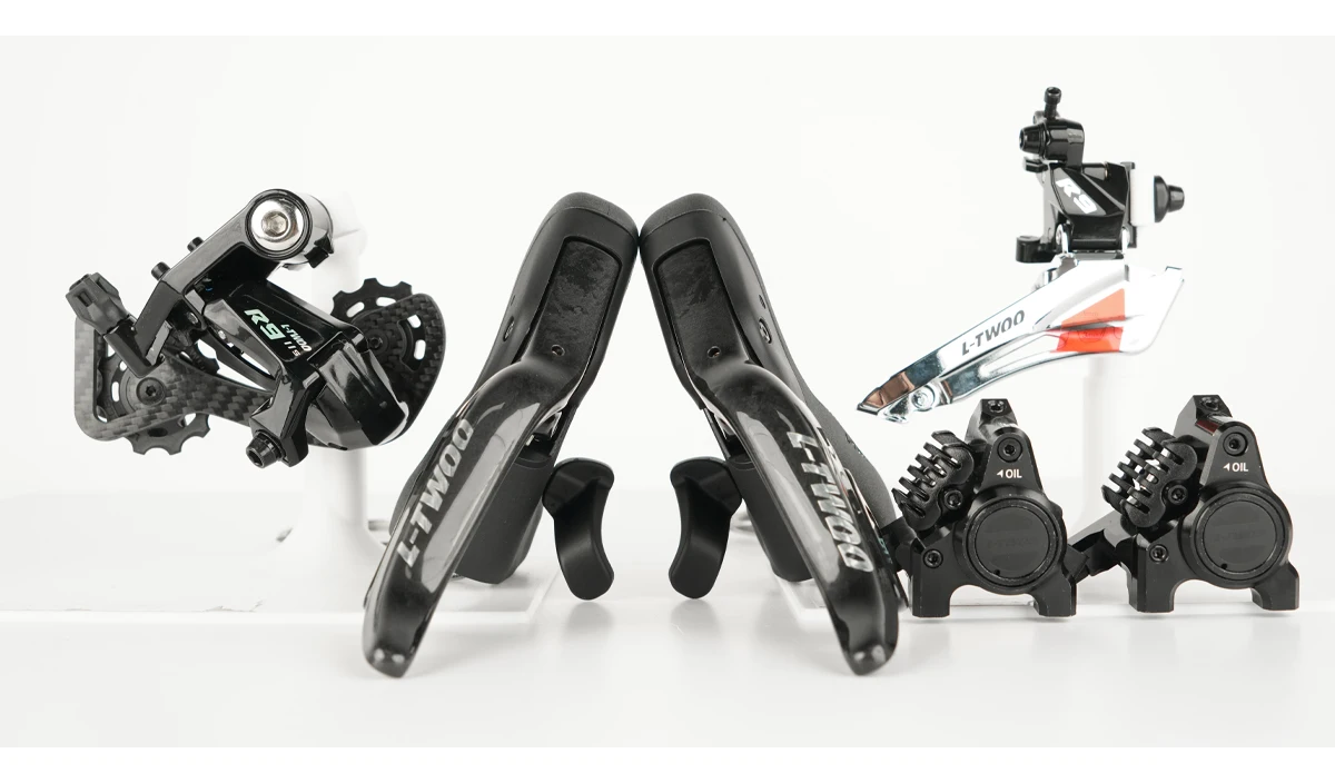 LTWOO R9 Rennrad Hydraulische Scheibenbremsen-Gruppe 2x11 22-Gang Carbon-Legierung Version Schalthebel Vorder- und Hinterumwerfer Bremssattel 4-teiliges Set – Detail 2