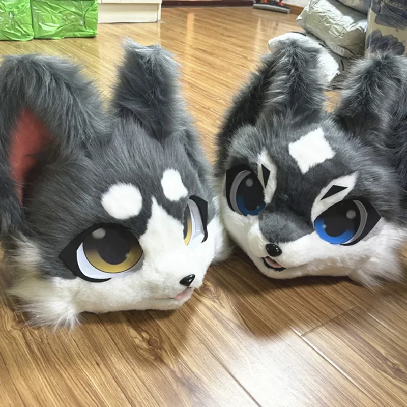 Kawaii Fursuit Animal Head Beast Costume Fursuit Furry Head Cute Dog Wolves Beast Head costumi e accessori Suit