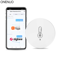 Tuya Zigbee 3.0 Temperature And Humidity Sensor Remote Monitor By Smart Life App Battery Powered Works With Alexa Google Home