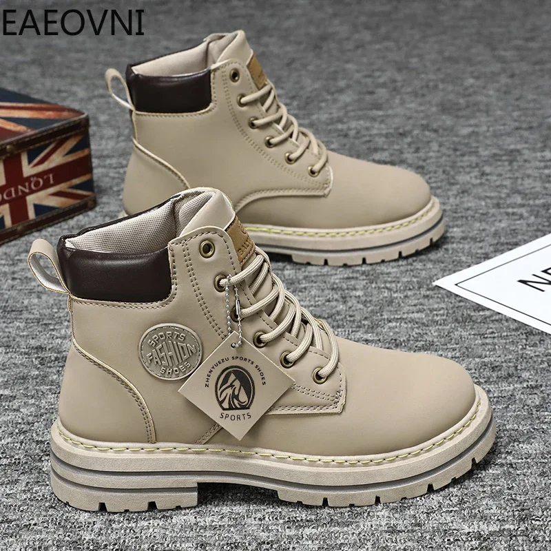 ผู้ชายฤดูหนาวรองเท้าแฟชั่นที่สวยงามรองเท้าหนัง Man LOW Tops อุ่นน้ําผู้ชาย PROOF รองเท้าลื่นสวมใส่