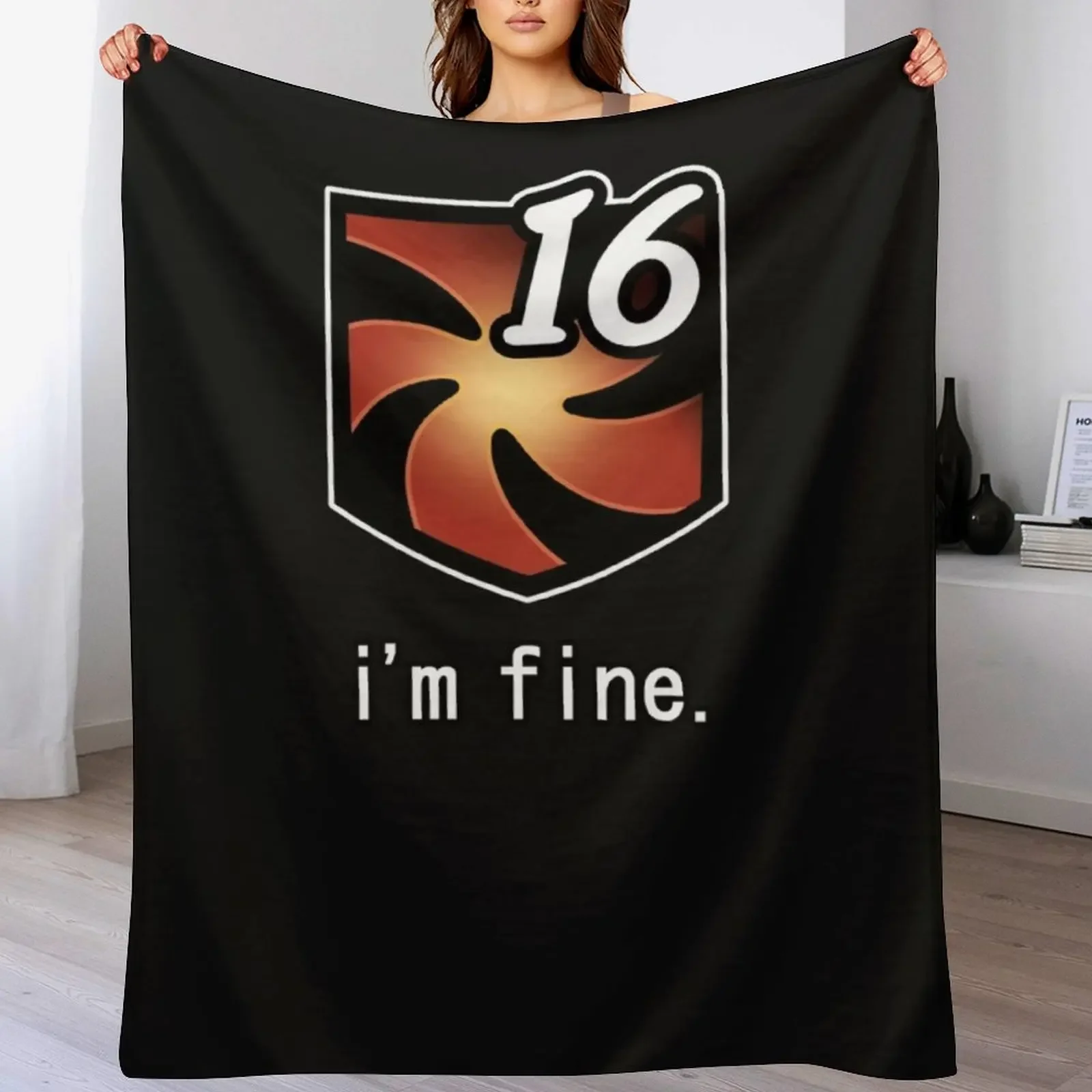 

I'm Fine Vuln Stacks Throw Blanket Decoratives heavy to sleep For Baby Baby Blankets