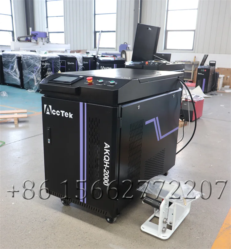 Handheld Fiber Laser Welding/Cutting/Cleaning Economical 1.5KW Acctek Laser 3-in-1 Lazer Welder Machine for Stainless Steel AL