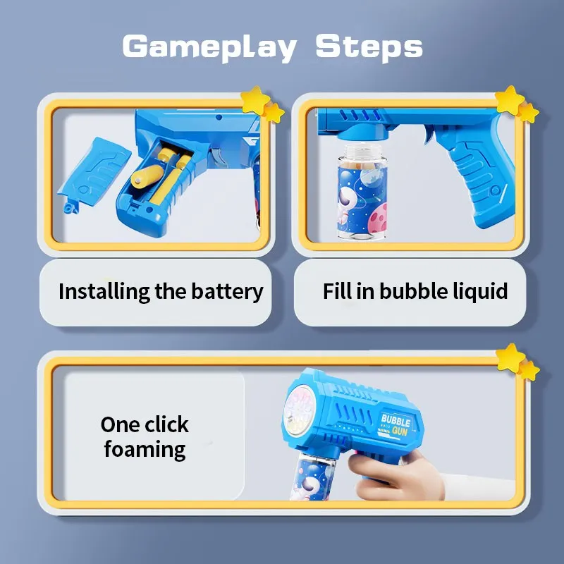 10 holes handheld bubble machine, automatic toy bubble gun, outdoor wedding event props, birthday party favors, outdoor water pl