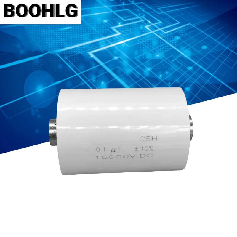 

1PCS high voltage polypropylene inductive non-pole capacitor 10000V 0.1UF 104 10KV 48X64MM