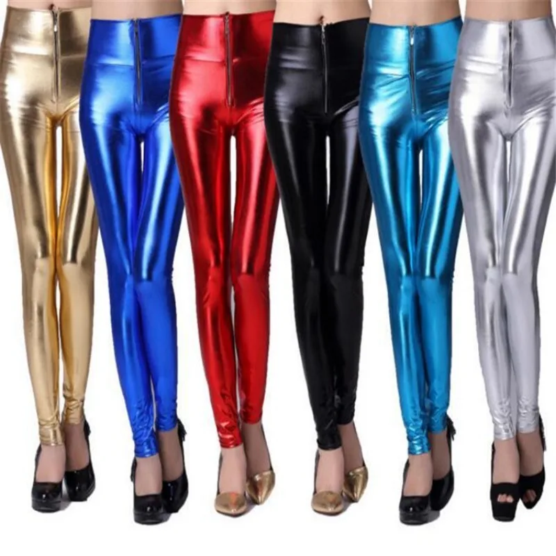 กางเกงขายาวผู้หญิงแบบเลเซอร์เงา เอวยืด ทรงดินสอ ผ้ายืด โฮโลแกรม ทรงสกินนี่ เลกกิ้ง กางเกงฮิปฮอป สำหรับงานปาร์ตี้ คลับ สตรีท แคชชวล