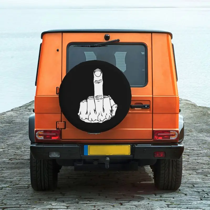 Up Yours Middle Finger Spare Wheel Cover for Jeep Honda 4x4 SUV Custom Tire Protector 14\