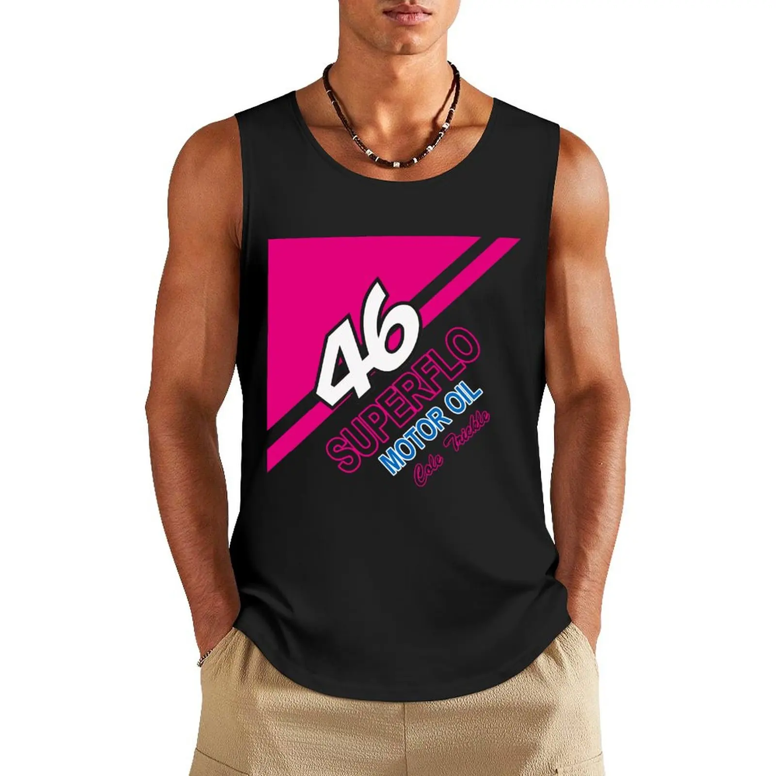 46 superflo motor oil cole trickle - Days of thunder Classic Tank Top gym clothing men vests for men Working vest tops