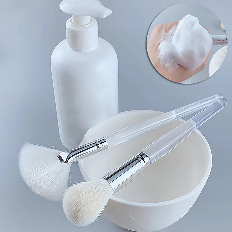 Ferramenta portátil para cuidados com a pele, escova de limpeza facial, cabelo macio, massagem facial, escova de lavagem, máscara facial