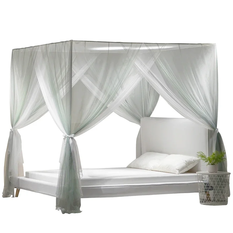 

New palace floor to ceiling mosquito net, thick support for curtains, princess style new high-end home bedroom