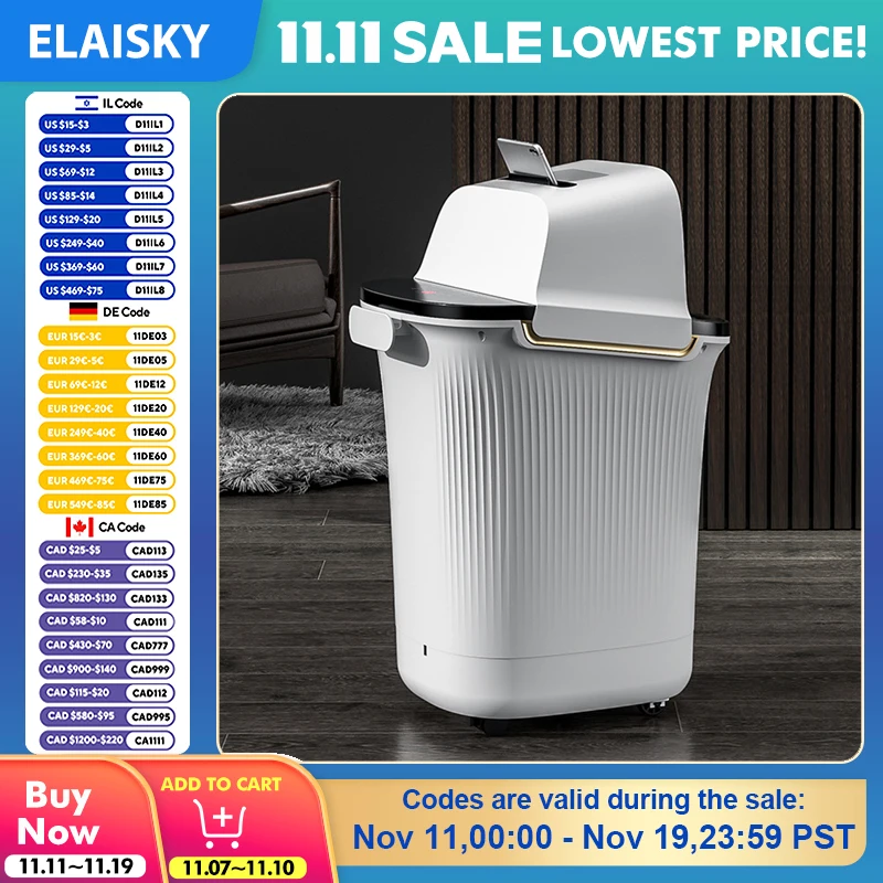 

Foot Massager Wet and Dry Machine High-deep Calf Heating Constant Temperature Steaming Foot Bath Automatic Electric Foot Spa