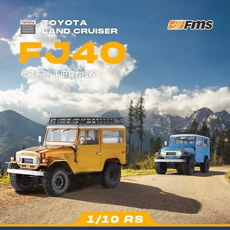 

FMS 1/10 FJ40 внедорожная альпинистская полноприводная радиоуправляемая электрическая модель с дистанционным управлением выглядит как настоящая модель автомобиля с твердым корпусом