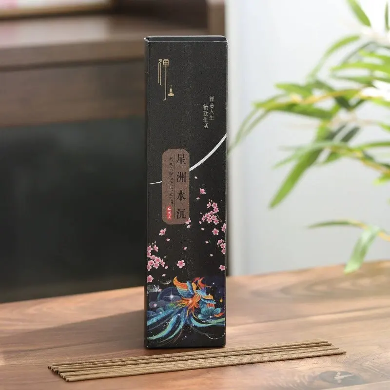 Natural Indian Laoshan Sandalwood Incense Sticks 21cm Refreshing Air Fragrance Wormwood Nha Trang Scents for Home Stick Incense