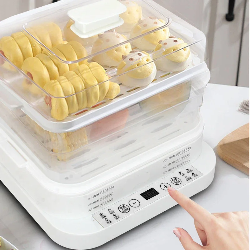 Multi-layer steaming integrated cooking oven with large capacity for baby complementary food steaming pot