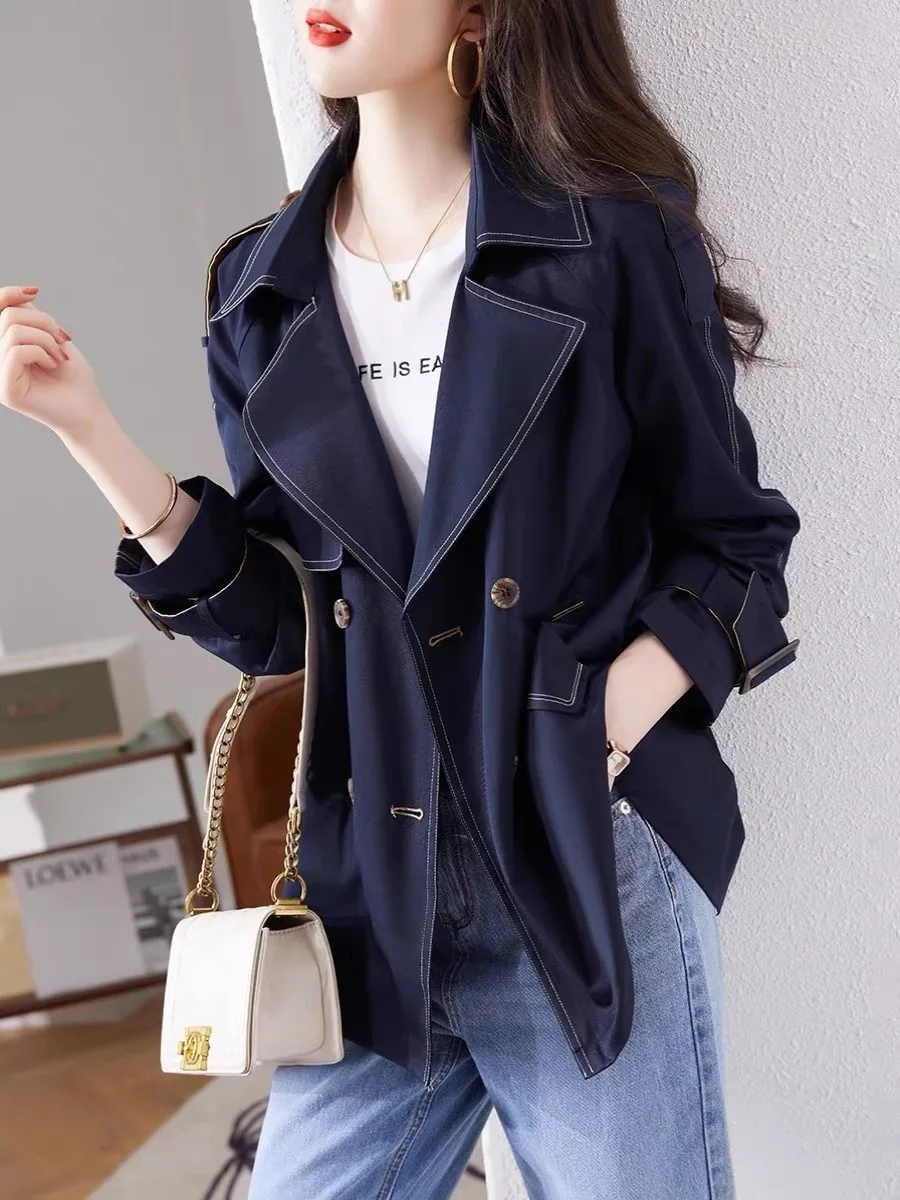 

Elegant Coats Woman Red Trench Coat Irregularly White Ivory Black Dbl-Breasted Long-Coat Ironing Newly Released Letters Drying