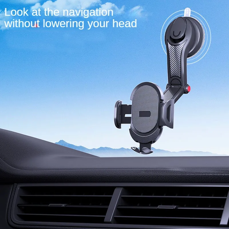 2024 New Universal Sucker Car Phone Holder 360° Windshield Car Dashboard Mobile Cell Support Bracket for 4.0-6 Inch Smartphones