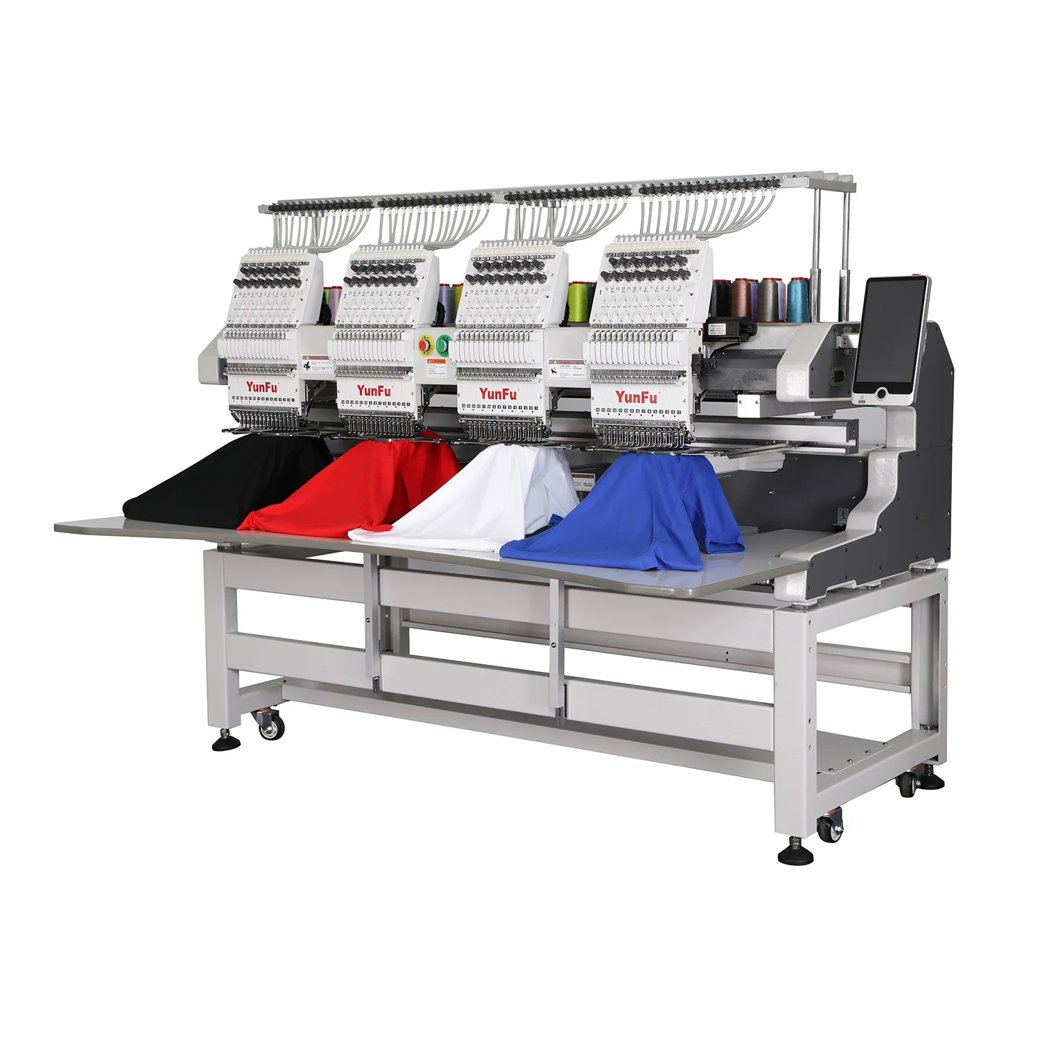 New 4-Head Automatic Cap Embroidery Machine Bearing Gear 12/15 Needles 500x600 Worktable Home Retail Use Dahao A15 PRO