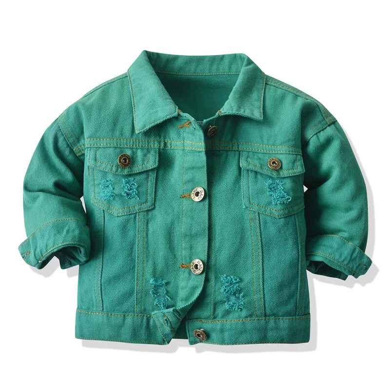 1-6 Years Baby Boys Denim Jacket Spring Autumn Kids Jean Coat For Girls Princess Outerwear Birthday Gifts New Children Clothing