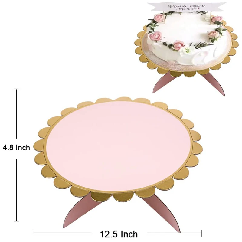 

3-Piece Cupcake Stand 3 Layers(2PC)+1 Layer(1PC) (BLUE+ Gold Edge)