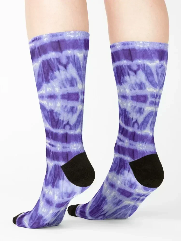 Tie Dye Violet Twos Socks floor Wholesale Non-slip Heating sock Mens Socks Women's