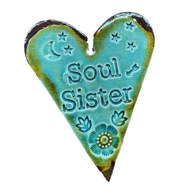 Friendship Ornament-Soul Sister, Handmade Best Friend Ornament, Personalized Shaped A Easy To Use