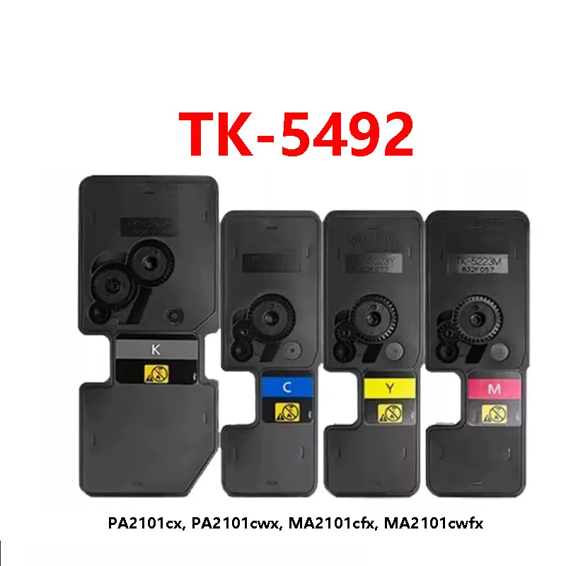 4 pack TK5492 TK-5492 Toner Cartridge compatible For Kyocera ECOSYS PA2101cx PA2101cwx MA2101cfx MA2101cwfx High Yield Toner Kit