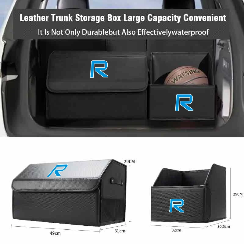 

Car Trunk Storage Box Organizer Foldable Stowing Tidying Container Bag For Volvo Rdesign XC90 S60 XC40 EX90 XC60 V70 S80 S40