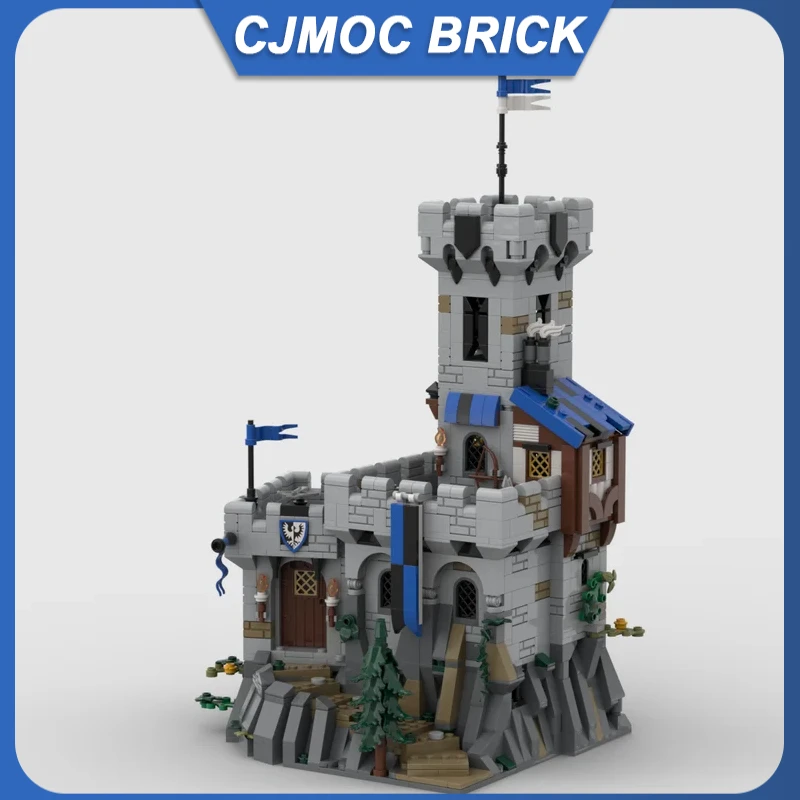 1637 pçs moc arquitetura medieval catar castelo modelo diy montagem bloco de construção aniversário natal presentes do feriado adultos brinquedos