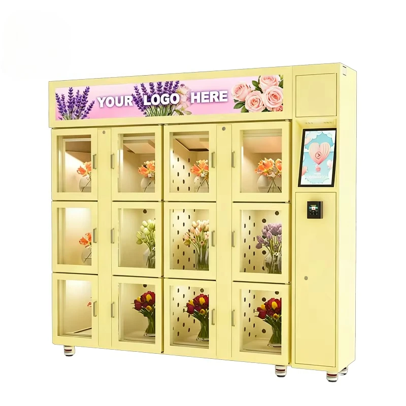 FOODLINE Customized High-Traffic Location Perfect Flower Vending Locker for Fresh Bouquets/Green Plants