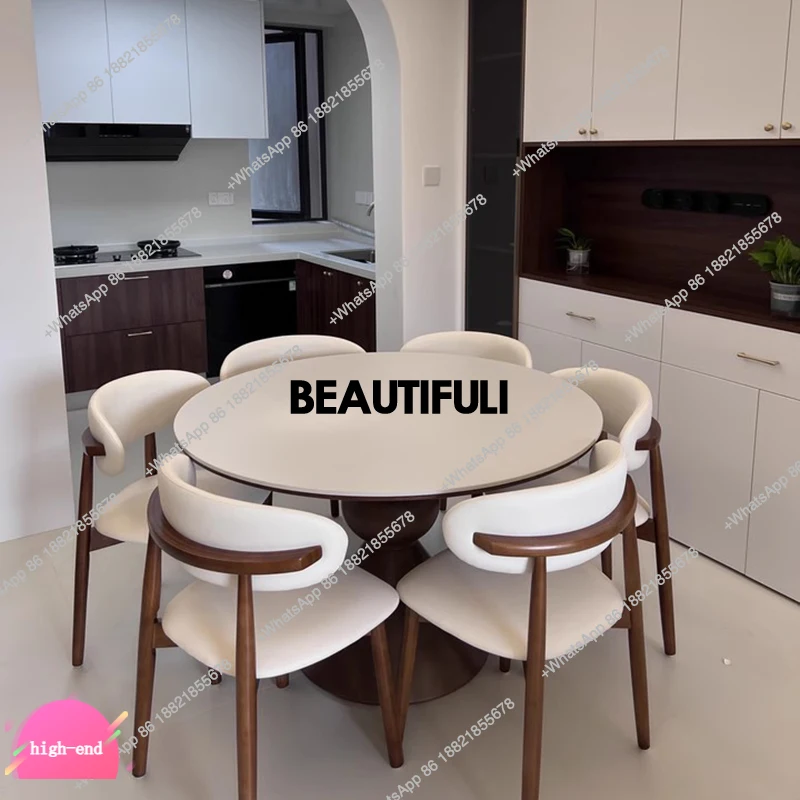 

Console Party Modern Table Dining Round Nordic Big Center Side Table Dining Kitchen Restaurant Mesas De Comedor Furniture