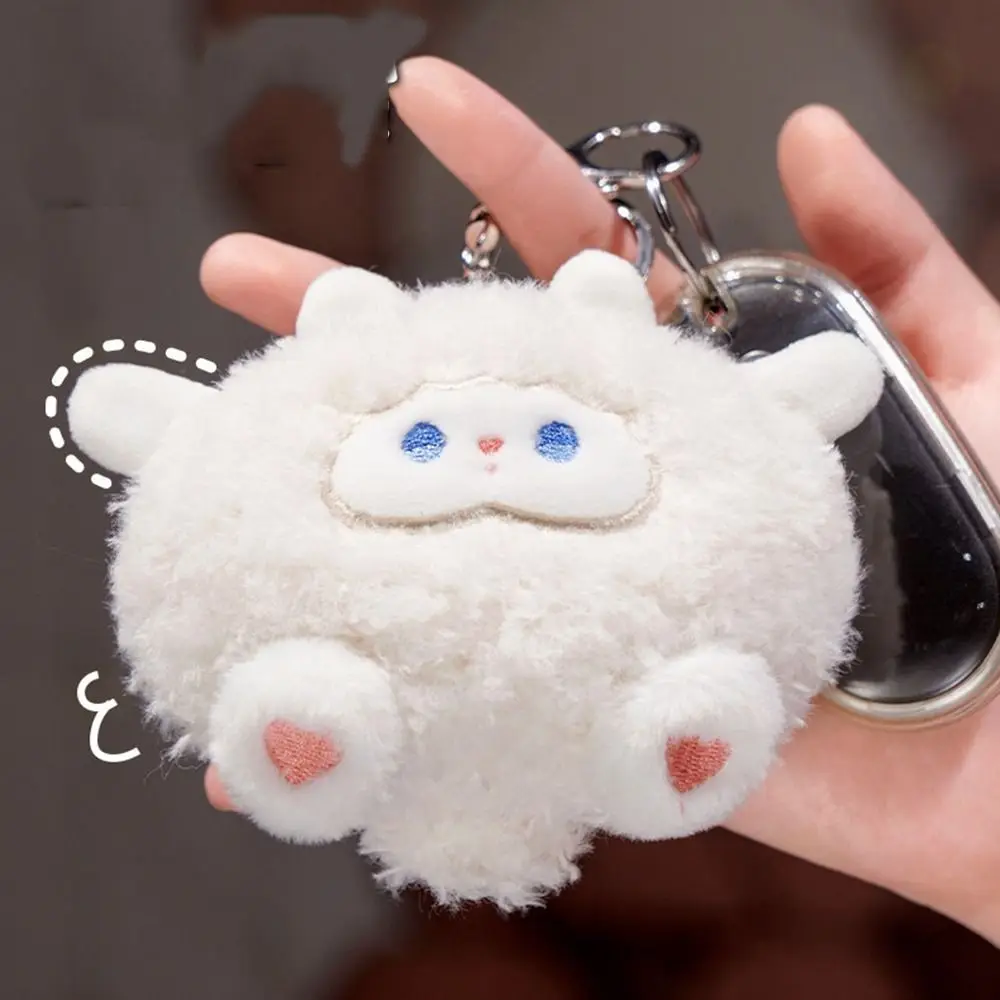 Fashion Soft Plush Doll Keychain Plush Cartoon Kids Stuffed Animal Toys Car Key Ring PP Cotton Cute Bag Pendant Car Accessories