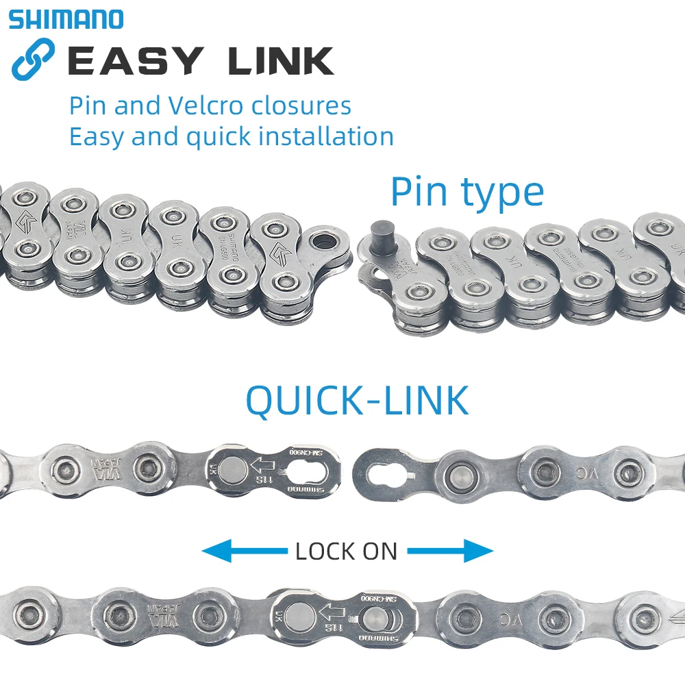 SHIMANO CUES CN-LG500 10/11-speed LINKGLIDE Chain Mountain Bike Chain for U6000 10/11S 11-speed HYPERGLIDE MTB Chain