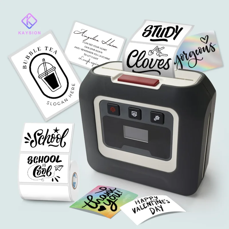 

KAYSION SK35 Портативный термопринтер с этикетками, самоклеящийся принтер для этикеток, маленький мини-Bluetooth-маркер для наклеек, фотопринтер