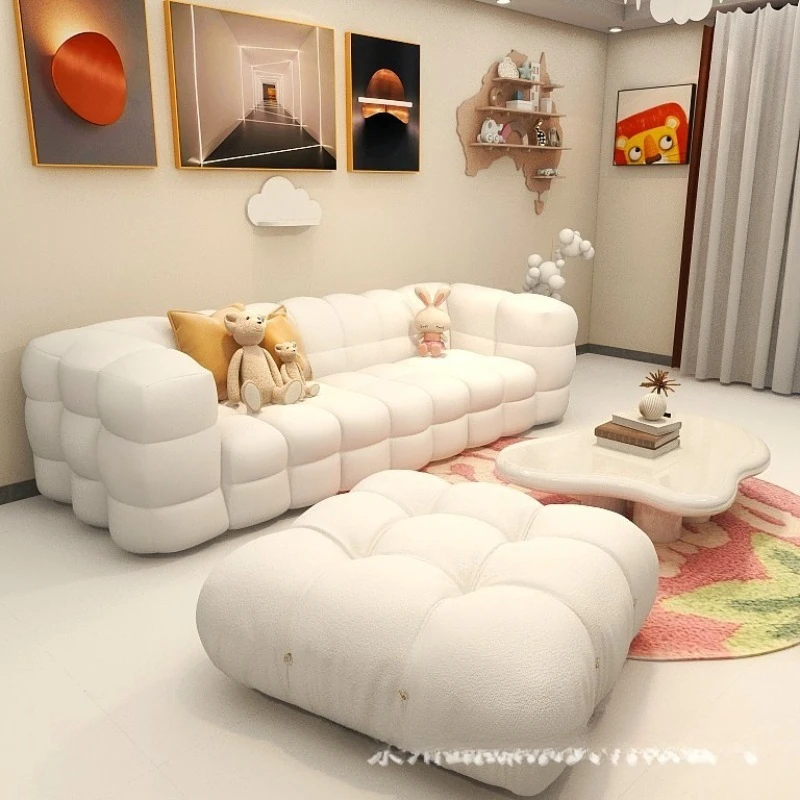 Sofa simple living room piano key sofa combination