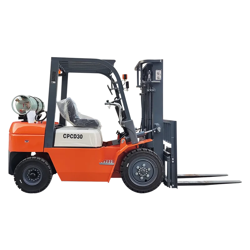 Terrain Forklift Diesel Truck 3t CE ISO Customized Side Shift And Automatic  4x4 Forklifts