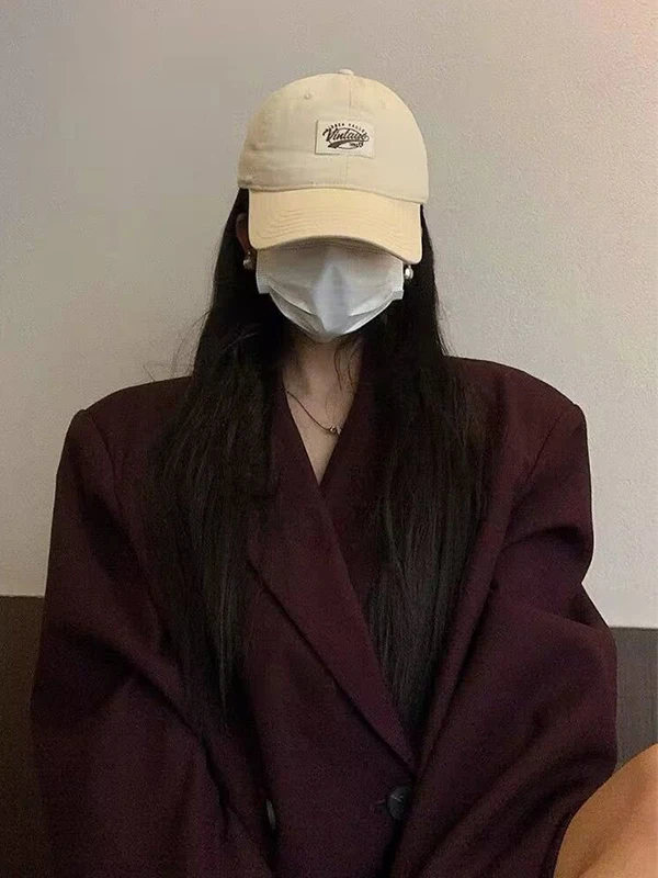 

Женский пиджак больших размеров (до 300 фунтов), винно-красный, осенне-зимний, универсальный, премиум-класса, с воротником, в корейском стиле, свободного кроя