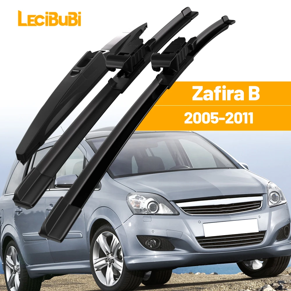 Para opel zafira b 2005-2011 1 conjunto de lâminas de limpador de para-brisa dianteiro e traseiro limpadores de para-brisa 2006 2007 2008 2009 2010 acessórios