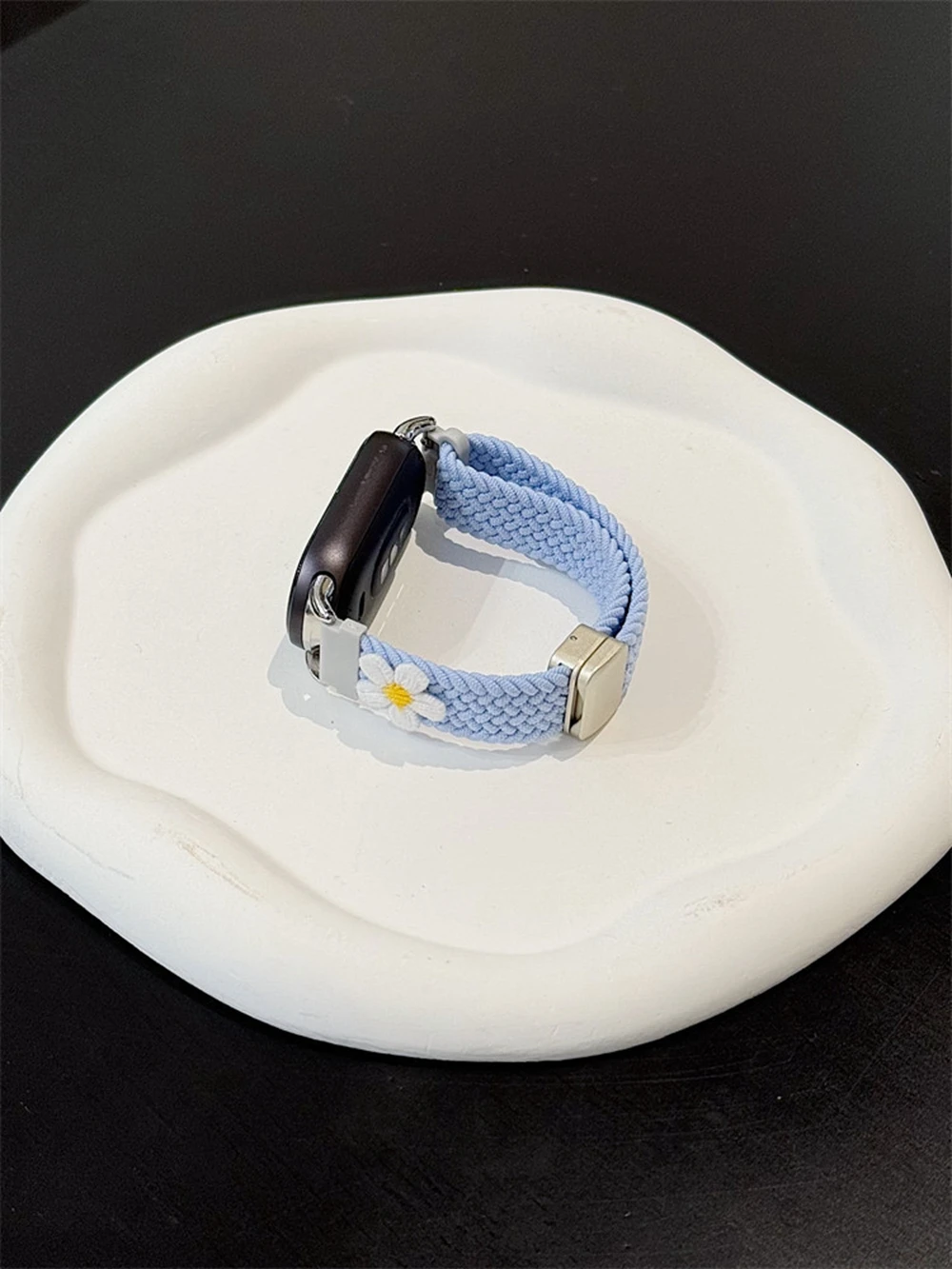 Excellent Flower Elastic magnetic Nylon loop For Xiaomi Band 10 9 8 NFC Strap