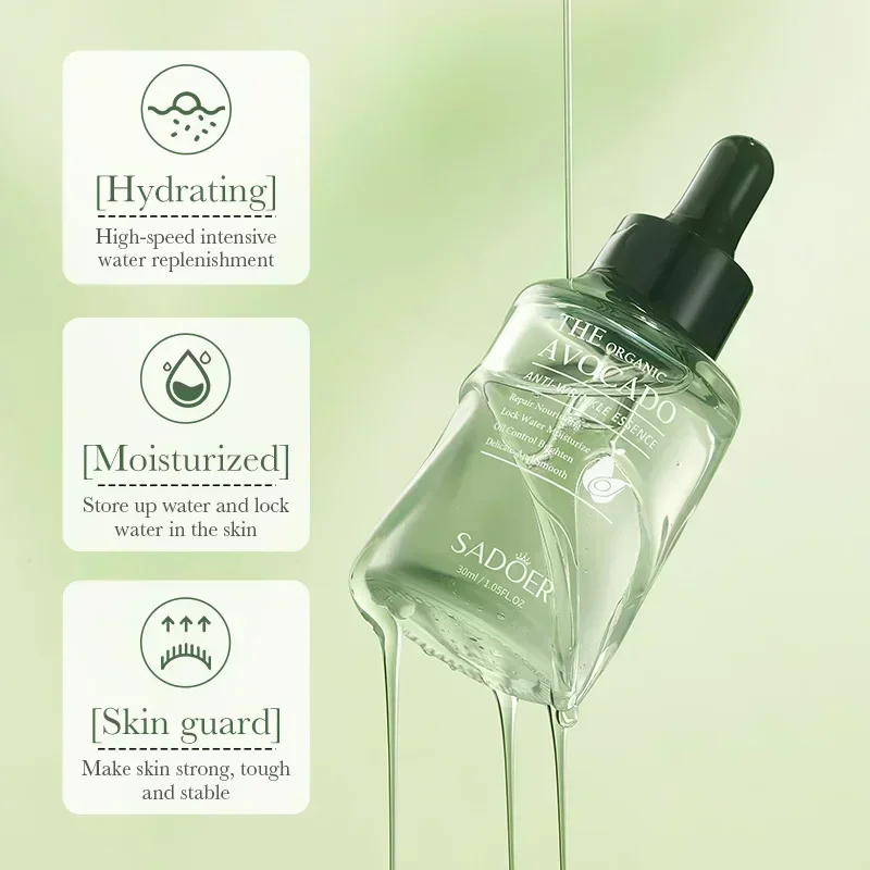 Anti Aging Face Serum Collagenกําจัดริ้วรอยHyaluronic Acidหน้าผากFine Lines Lifting Facial Serum Skin Care Beauty