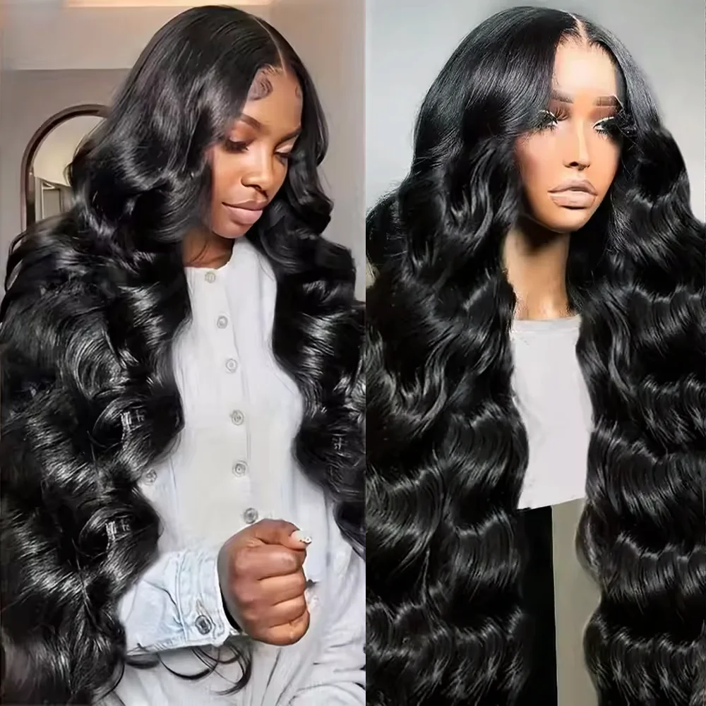 

High Density Bbody Wave 13x4 13x6 Lace Front Human Hair Wigs 30 40 Inch Brazilian Curly Water Wave HD Lace Frontal Wig For Women