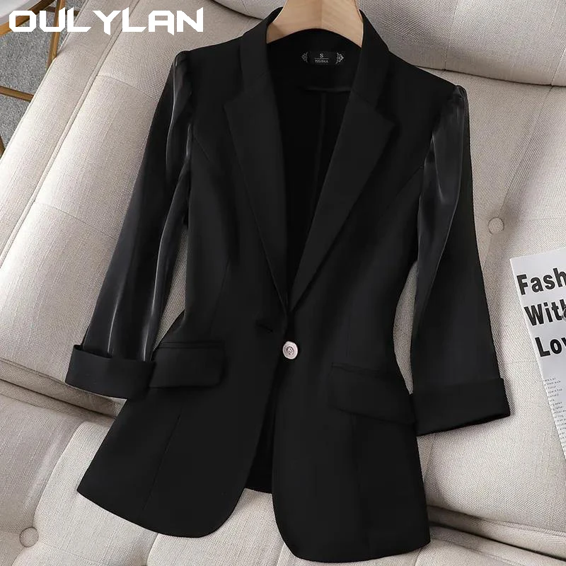 Women\'s Blazer Coat 2024 Spring Autumn Korean Version Leisure Ladies Suit Jacket Design Sense Korean Version Female Suit Top