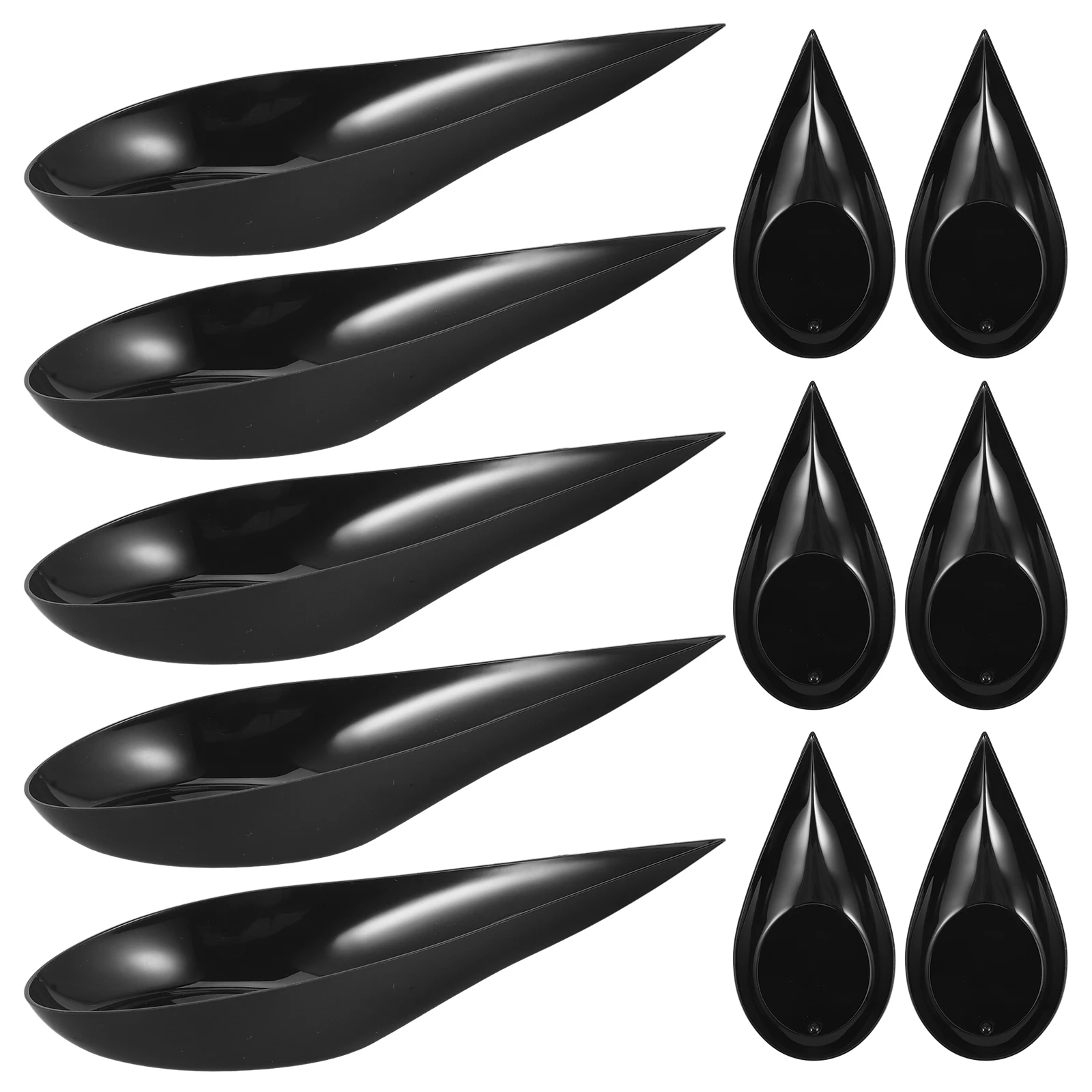 

100 Pcs Dessert Tasting Cups Mini Plates Plastic Spoon Dinnerware Fruit Snack Tray Serving Platter Reusable Kitchen