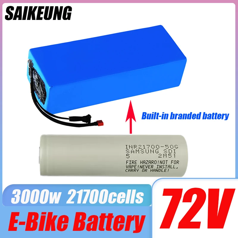 72v battery 20ah 25, 30ah 35 40ah 45 50 60ah Batterie 3000w motor 84v electric bike electric scooter 21700 battery pack with BMS