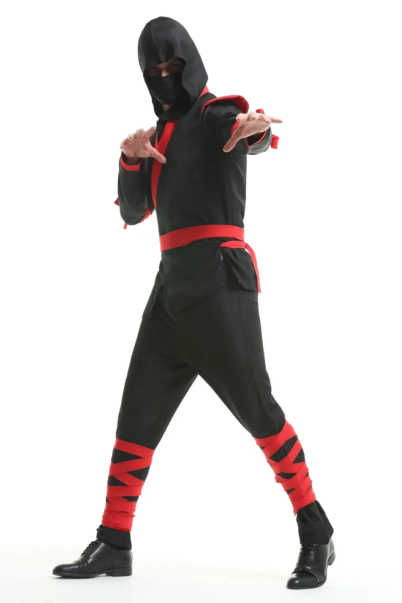 

Black Japan Martial Arts Ninja Cosplay Costumes Suit For Men Adult Purim Halloween Party Fancy Dress Japanese Ninja Costume