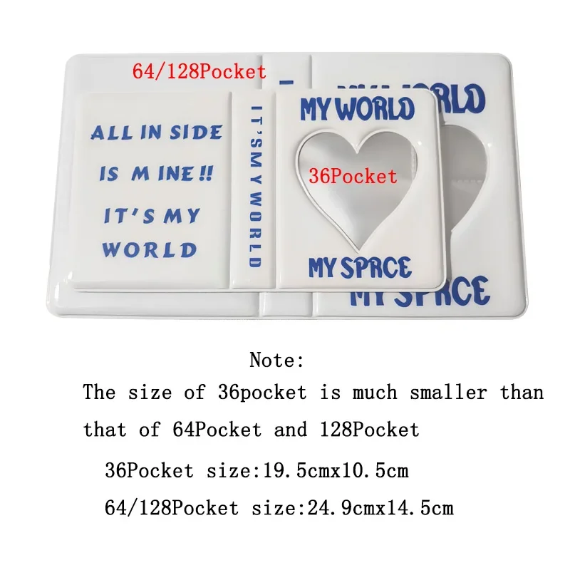 36/64/128 جيوب ألبوم صور صغير ألبوم كرتوني صور حامل بطاقة الصور كتاب جمع ألبوم Kpop دي Fotos Kpop Photocard الموثق #4