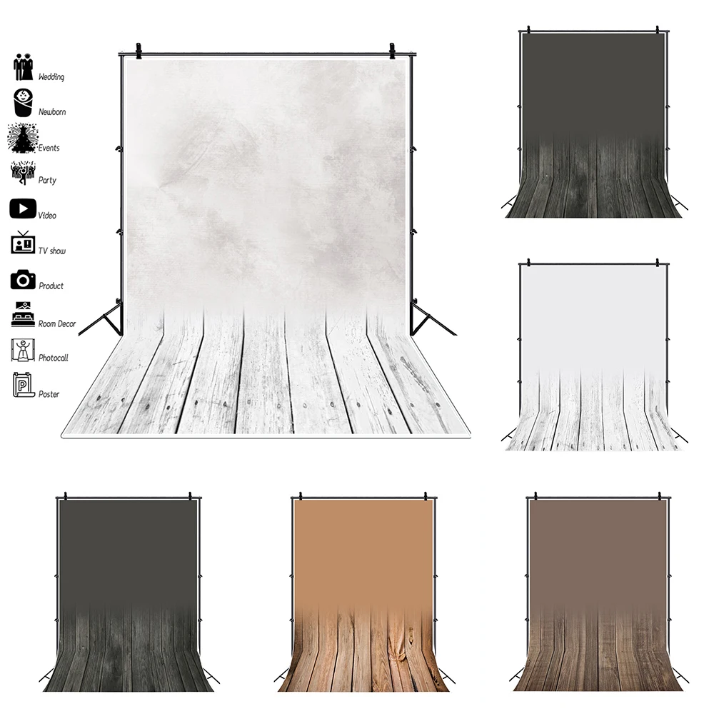

Solid Color Gradient Abstract Texture Backdrop Wooden Floor Kids Adult Art Portrait Newborn Baby Birthday Photography Background