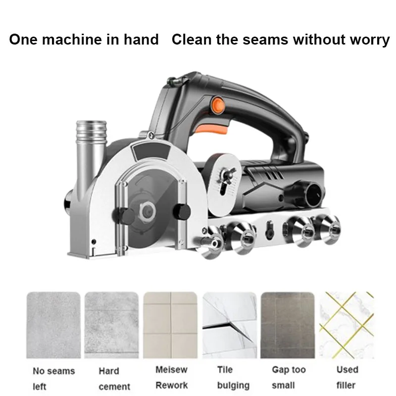 Electric Seam Cleaning Slotter Machine Used For Tile Expansion/Cement Joint Beauty Sewing Rework Construction Slotter Tools 220V