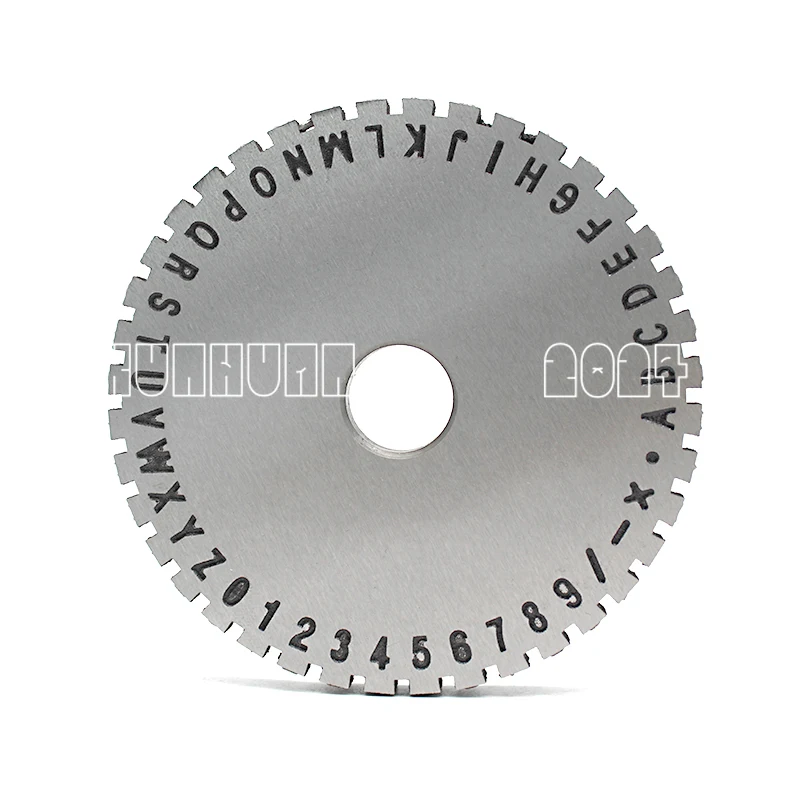 Character Plate Font Wheel Gear for Manual steel embossing machine Embosser 2mm/ 2.5mm/ 3mm/ 4mm/ 5mm/ 6mm Metal Sheet Plate