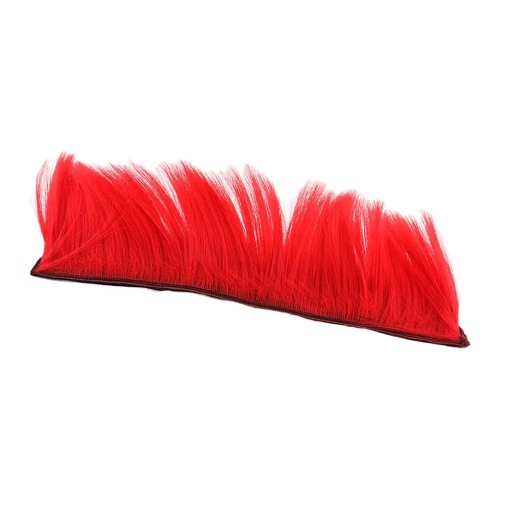 Helmet Mohawk Wig Colorful Hairpiece Punk Style Costume Accessory for Custom Motorcycle Helmet Cosplay