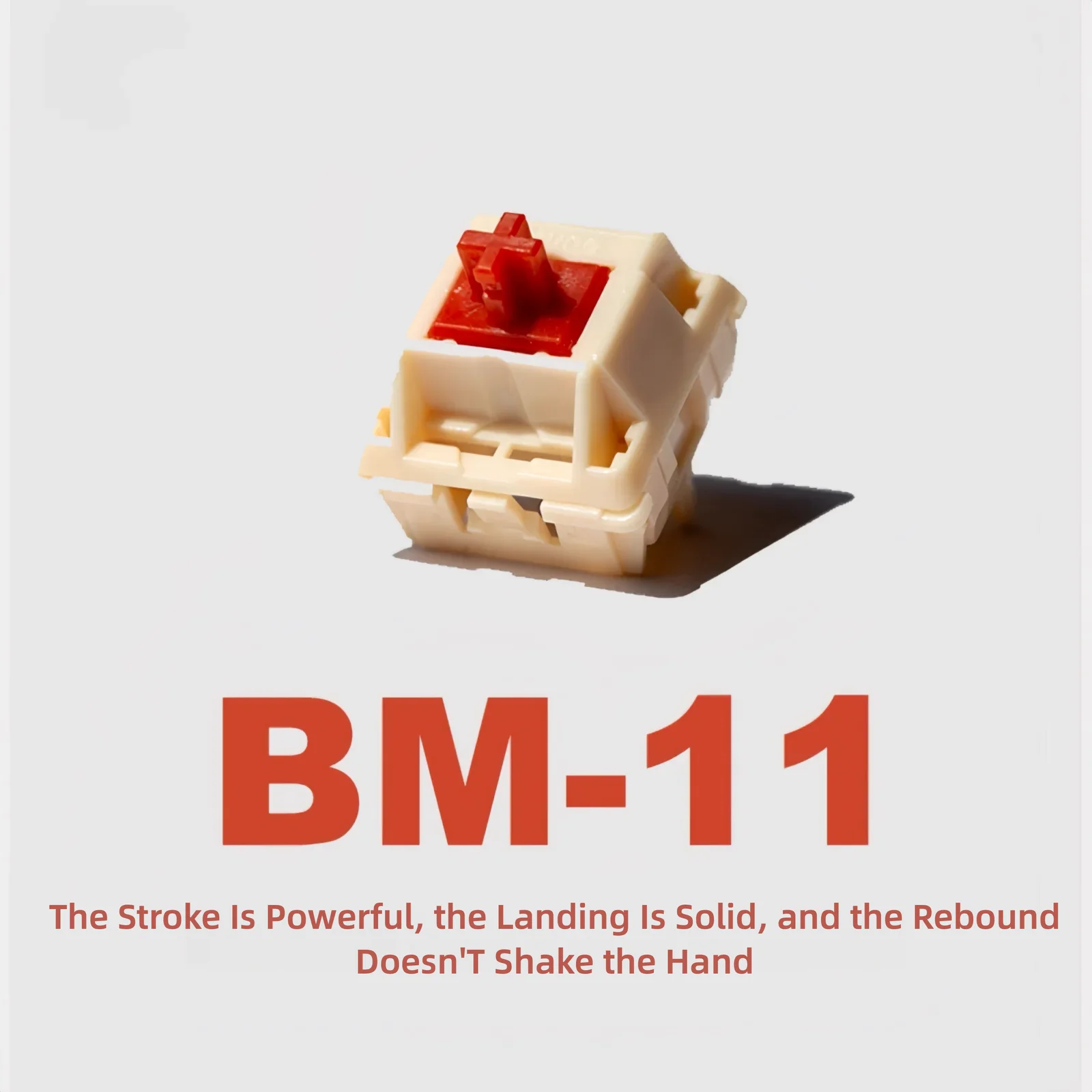 

Тактильный переключатель UKGF BM-11, 5-контактный, 45/50gf, UPE, шток 2,9 мм, короткий ход, совместим с MX, для механических клавиатур