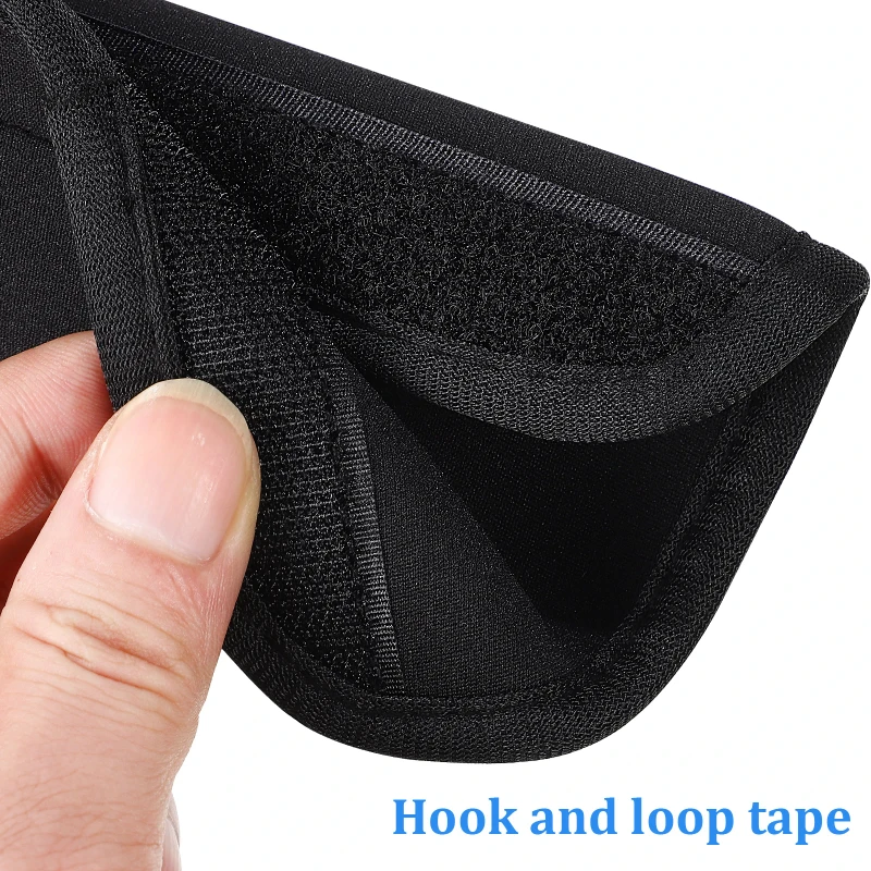 

Luggage Handle Wrap Adjustable Sticky Design Protective Suitcase Grip Cover for Bags Boxes Travel School Supplies Black